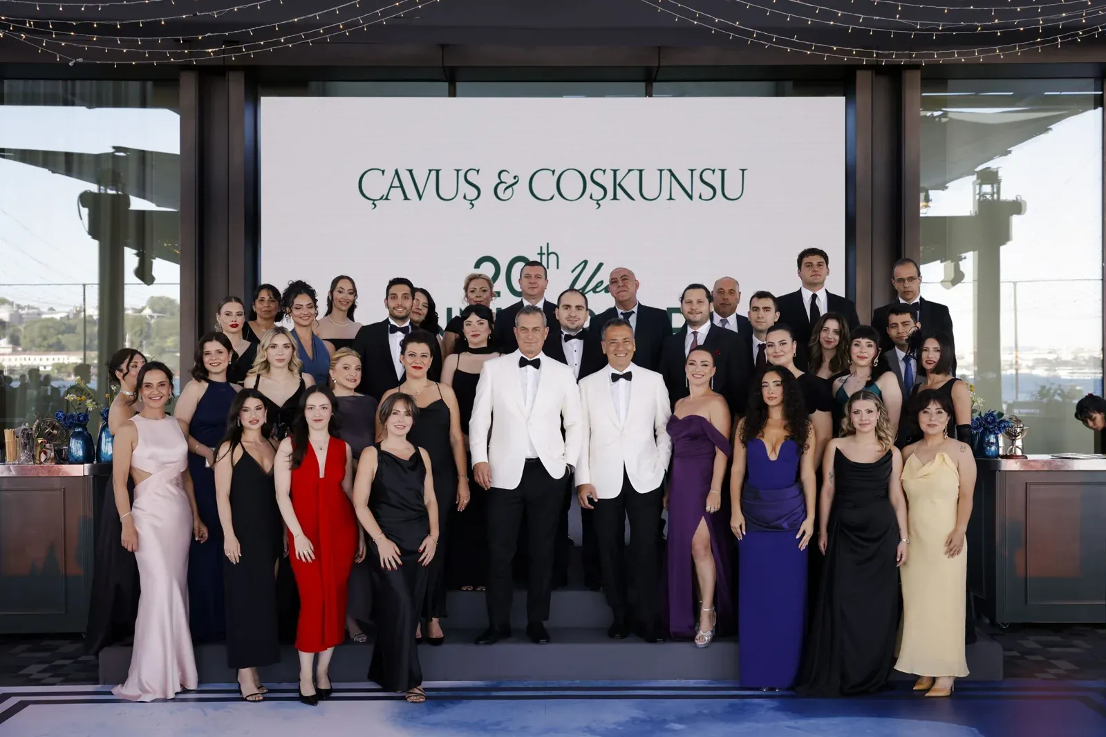 The Cavus & Coskunsu team at the firm’s 20th anniversary celebration in Istanbul